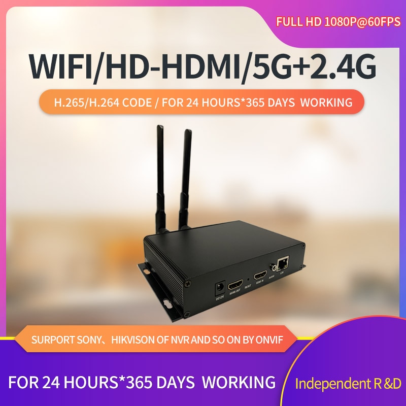 HDMI- ڴ H264, H265, RTMP, SRT, ONVIF, H..